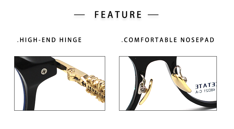 Cadres en verre pour les yeux de cr&eacute;ateur_detials