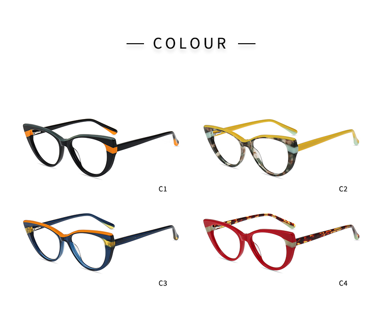 Cadres optiques œil de chat_color