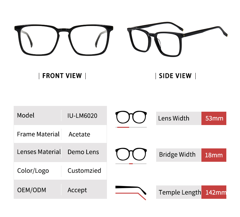 Lunettes vintage en ac&eacute;tate_detials