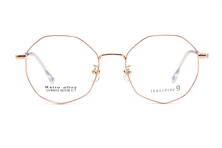 Montures de lunettes en métal en gros 83412