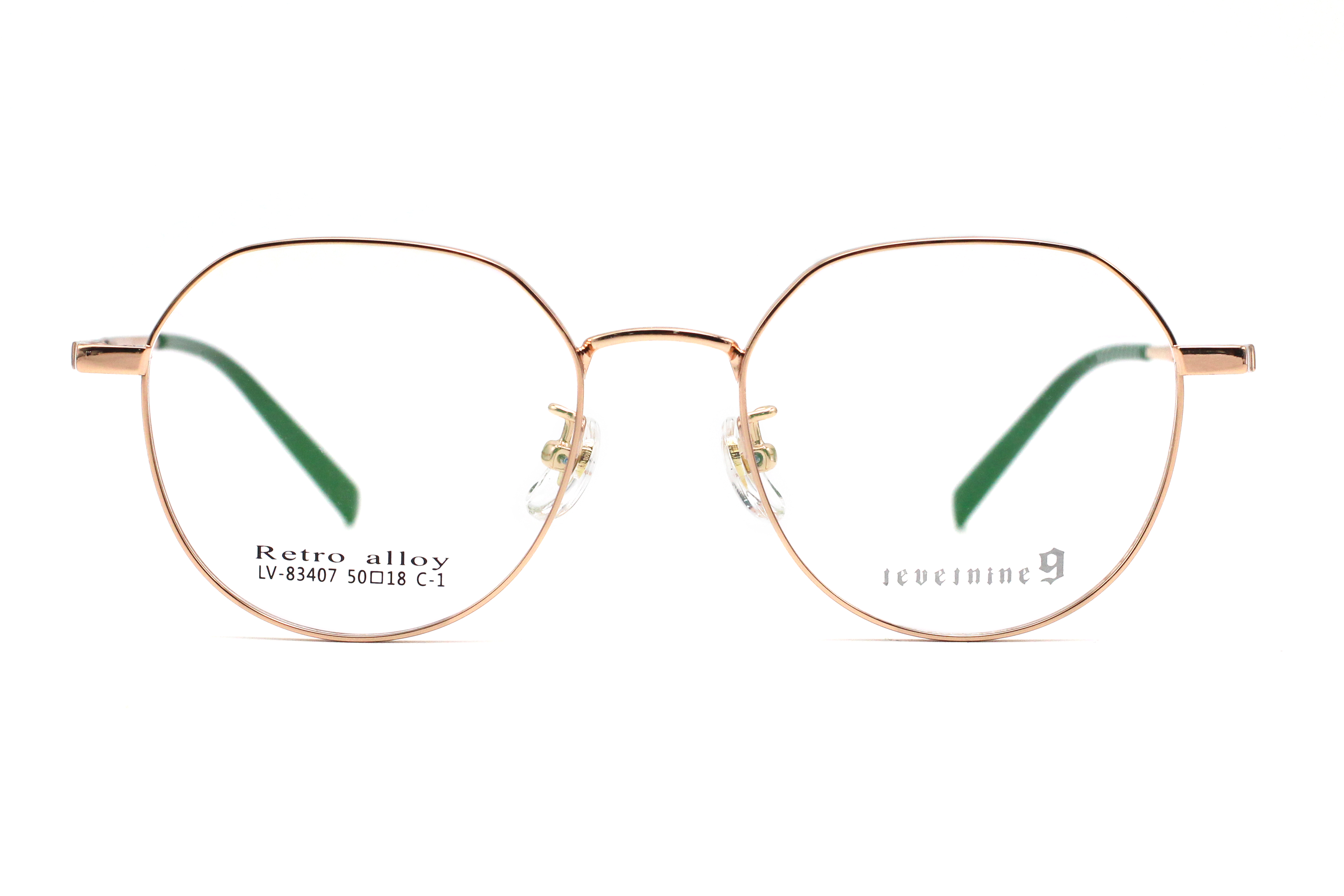 Montures de lunettes en métal en gros 83407