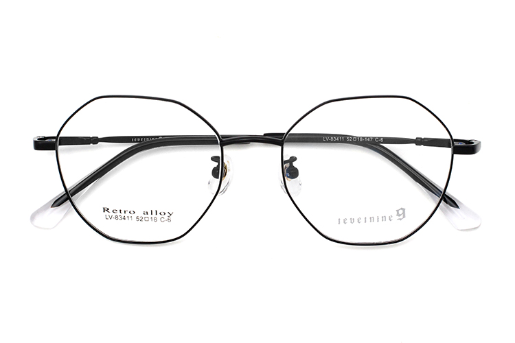 Montures optiques en m&eacute;tal - Noir