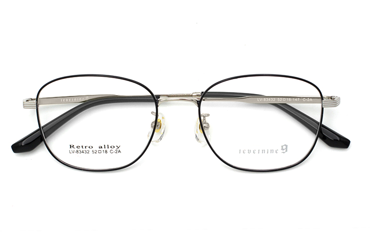 Monture Optique M&eacute;tal - Noir&Argent