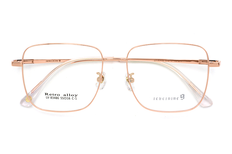 Lunettes en m&eacute;tal &agrave; monture compl&egrave;te - Or