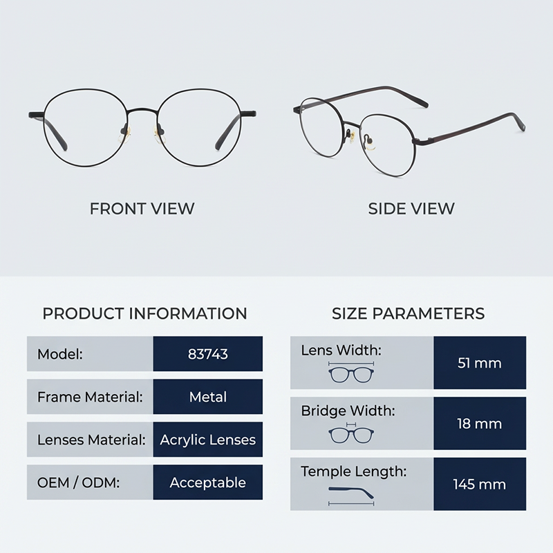 Montures de lunettes en m&eacute;tal LevelNine 8374300001 
