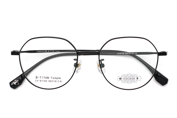 Montures de lunettes en titane en gros 87102