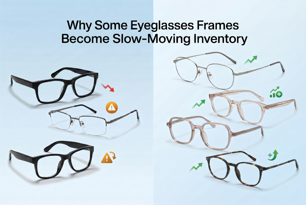 Pourquoi certaines montures de lunettes deviennent un inventaire à rotation lente (et comment l'éviter)